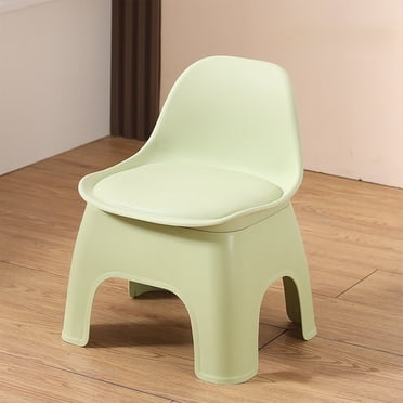 EGNMCR Home Office Furniture Plastic Small Stool Thickened Household Chair Children Backrest Chair Sofa Coffee Table Short Stool Adult Living Room Stools Plastic Backrest Stool