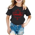 thumbnail image 4 of GDREDA Canada T-Shirts Imprimé Drapeau Filles T-Shirt à Manches Courtes Été Col Rond T-Shirt Coupe Décontractée T-Shirts Basiques, 4 of 4