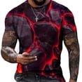 thumbnail image 1 of Styesk T-Shirts pour Homme Décontractés Mode Col Rond Chandail Imprimé T-Shirt Manches Courtes Hauts, 1 of 5