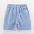 thumbnail image 3 of RXIRUCGD 2025 Summer Clothes for Kids 2PC Children's Summer Solid Casual Sports Shorts With Drawstring For Kids, 3 of 6
