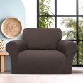 thumbnail image 2 of PiccoCasa Stretch Sofa Slipcover Washable Furniture Covers for Dogs Chocolate Small, 2 of 7
