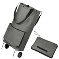 thumbnail image 4 of SMihono Closet Organizers and Storage for Clothes 2 In 1 Foldable Shopping Cart Folding Shopping Cart Folding Tug Cart Shopping Storage Trunks and Bag, 4 of 7