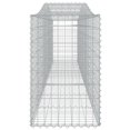 thumbnail image 3 of vidaXL Arched Gabion Baskets 15 pcs 400x50x80/100 cm Galvanised Iron, 3 of 4