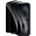 thumbnail image 1 of 3 Pack for iPhone 17 Privacy Screen Protector, 9H Anti Spy Dark Tempered Glass Screen Protector for iPhone 17, Easy Installation, Bubble Free, 1 of 7
