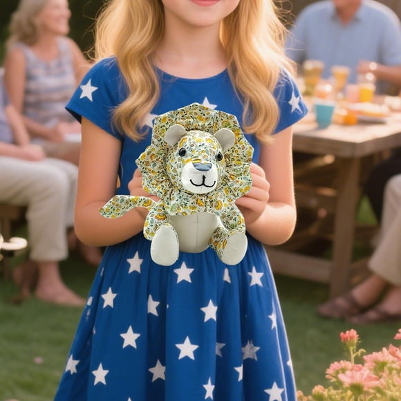 Cqxid Woolen Needle Under $10 DIY Floral Plush Sewing Pattern Kit Template With Pre Cut Shapes Easy To Follow Instructions For Handmade Stuffed Toy Ideal For Craft Enthusiasts & Beginner