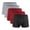 Gray,Gray,Wine,Wine,Black, variant on Lovzfmll Men's Underwear 5-Pack Boxer Briefs, Plus Size Stretchy Underwear Shorts, Comfortable Breathable for All Day Wear