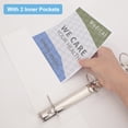 thumbnail image 3 of Comix Sturdy 2 inch 3 Ring View Binder, 2" Round Ring with 450-Sheet Capacity,6-Pack White 2mm-thick, 3 of 6
