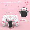 thumbnail image 5 of Étui en Silicone et Capuchons de Joystick pour Manette DualSense PS5 - Chat Blanc, 5 of 5