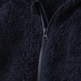 thumbnail image 4 of AherBiu Baby Girls Clothes Newborn Jumpsuits Hooded Fleece Zip up Infant Rompers Fall Winter Fuzzy Solid Color Bodysuits, 4 of 6