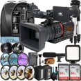 thumbnail image 1 of Panasonic AG-CX350 Caméscope UHD 4K avec 2 Cartes Mémoire SanDisk 64 Go + Sac à Dos + Flash LED + Widgeangle + Ensemble d'Accessoires ZeeTech, 1 of 5