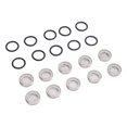 thumbnail image 1 of 10pcs Motorcycle Brake Oil Pump Sight Glass, Brake Master Cylinder Reservoir Sight Gasket Set with O Ring, Motorcycle Front Rear Brake Clutch Master for Most Motorcycles And ATVs, 1 of 7