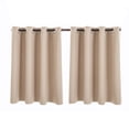 thumbnail image 1 of 2PC Insulated Foam Lined Heavy Thick Grommet Window Curtain Panels, 1 of 4