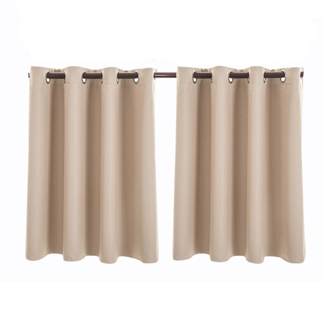 2PC Insulated Foam Lined Heavy Thick Grommet Window Curtain Panels