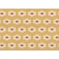 thumbnail image 1 of Ahgly Company Machine Washable Indoor Rectangle Transitional Yellow Area Rugs, 7' x 10', 1 of 7