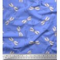 thumbnail image 1 of Soimoi Blue Moss Georgette Fabric Shadow & Dragonfly Insect Printed Craft Fabric by the Yard 42 Inch Wide, 1 of 3