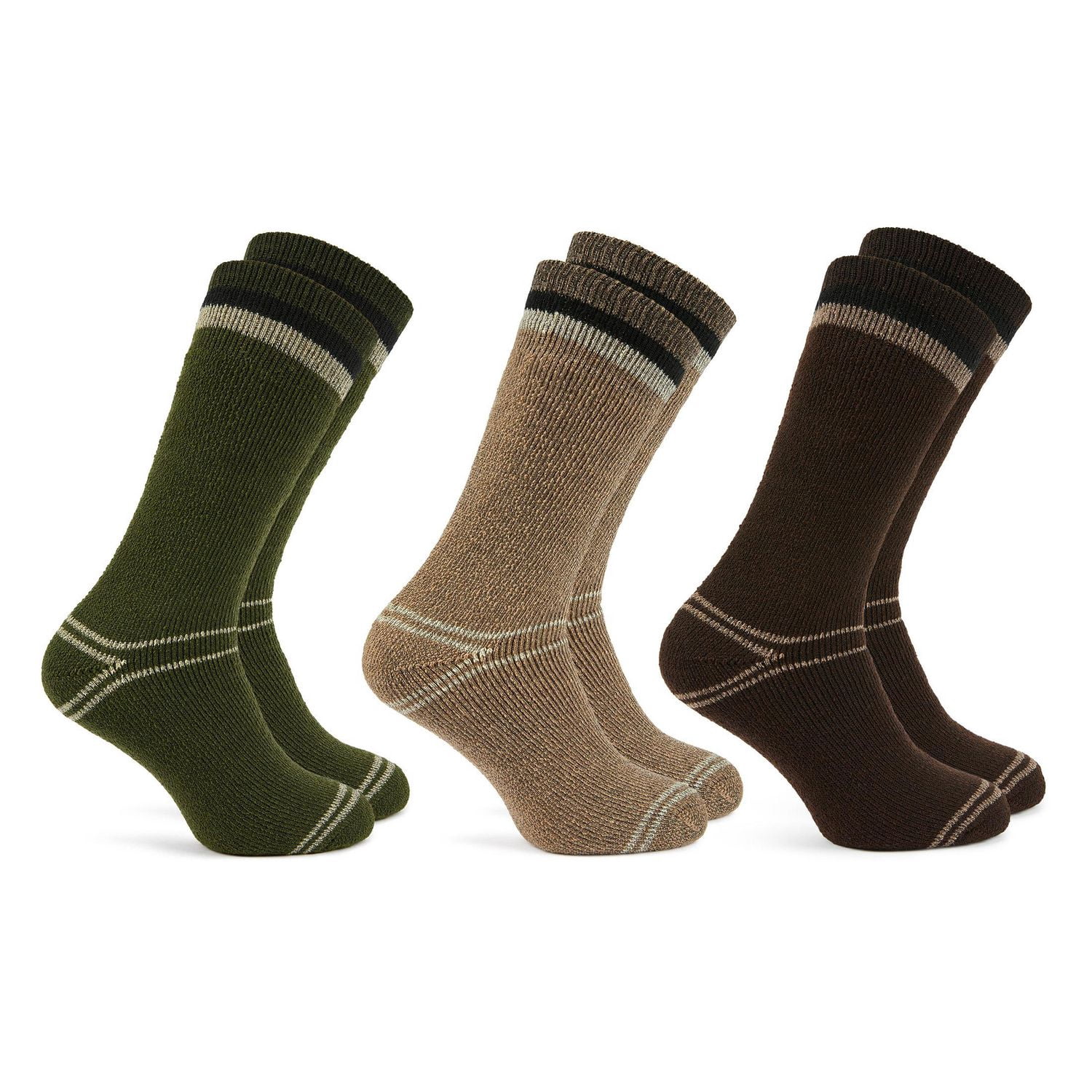 Michigan Tech Socks Chaussettes thermiques en laine mi-mollet pour hommes Storm by Cougar ...