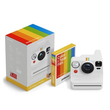 Polaroid Now+ Generation 3 White Instant Camera+ Color Film Bundle (8 Photos)