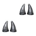 thumbnail image 3 of Baohd 2pieces Sticker Stand Out Crowd With Stylish Devil Horn Car Roof Decoration silver 2Set, 3 of 6