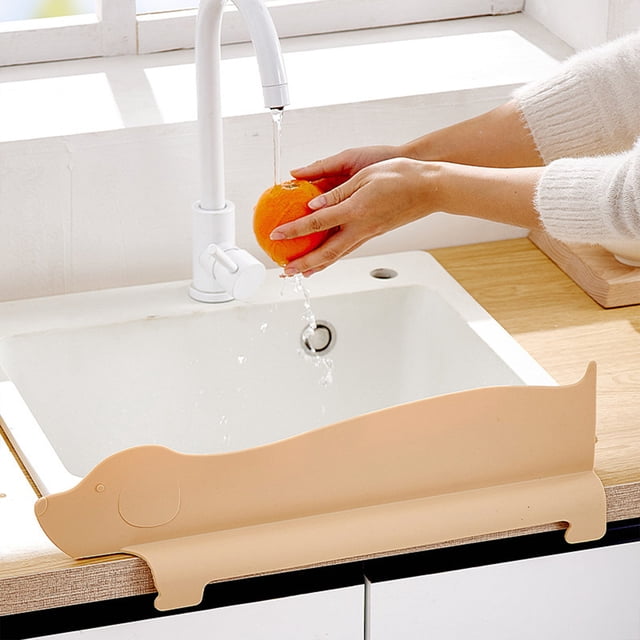 TIMIFIS Mini Humidifier Silicone Sink Guard, Water-Stop Guard for Kitchen, Strong Suction Sink Guard Behind Faucet, Kitchen Sink Backsplash Guard Humidifiers for Bedroom