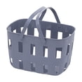 thumbnail image 2 of Plastic Handheld Bath Basket, 28x19cm Storage Basket for Bathroom Washing, 2 of 5