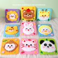 thumbnail image 4 of Embroidery Doll Set, Cartoon Animal Punch Needle Fabric Patterns Needle Sewing Carto Poking Kit First for Beginner, Kit,, 4 of 8