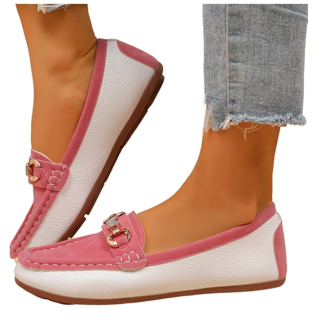 Mocassins à Enfiler pour Femmes avec Strass Papillon Scintillants, Semelle Souple, Mode Décontractée, Marche, Ballerines, Chaussures Bateau