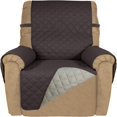 thumbnail image 1 of 2024 Reversible Quilted Sofa Cover  Water Resistant Slipcover Furniture Protector  Washable Couch Cover with Non Slip Foam and Elastic Straps for Kids  Dogs  Pets (Small  Pink/Beige), 1 of 7