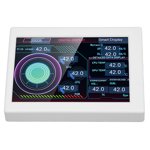 Computer Temp Monitor 3.5 Inch IPS Type C Stepless Dimming Rotating Theme Editor CPU Data Monitor for Desktop Chassis