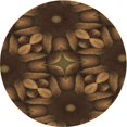 thumbnail image 1 of Ahgly Company Tapis Rond Lavable en Machine Intérieur Transitionnel Rouge Nuit, 6 Pieds Rond, 1 of 7
