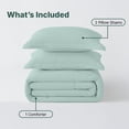 thumbnail image 3 of Beddora 3-Piece Ultra-Soft Comforter Set, All-Season, Wrinkle-Free, Lightweight Microfiber, Hypoallergenic – Queen – Harbor Grey, 3 of 7