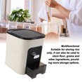 thumbnail image 4 of Distributeur de Riz, Conteneur de Stockage de Grains Robuste et Durable avec Couvercle Hermétique, Seau de Cuisine Multifonctionnel pour Farine et Grains, Matériau Pet PP, 4 of 7