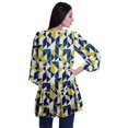 thumbnail image 4 of Moomaya Printed Georgette Shrug Ruffled Back Drop Hem Beach Cover Up For Women, 4 of 5