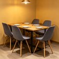 thumbnail image 4 of Shell Dining Room Chair Slipcovers Set of 2/4/6,Stretch Modern Armless Lounge Chair Slipcovers Protector for Kitchen Dining Living Room(Pine Green,6Pcs), 4 of 5