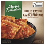 Marie Callender’s Cheesy Ravioli Bowl Frozen Dinner, Ravioli Stuffed with Ricotta Style Cheese, Mozzarella, Parmesan, and Romano Cheeses in Marinara Sauce, Frozen Meal, 312g