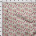 thumbnail image 4 of oneOone Polyester Spandex Fuschia Pink Fabric Floral Craft Projects Decor Fabric Printed By The Yard 56 Inch Wide, 4 of 4