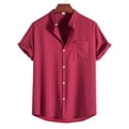 thumbnail image 2 of Birdeem Chemise Décontractée à Manches Courtes pour Hommes, 2 of 8