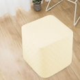 thumbnail image 4 of Langgg Foot Rest Stool Covers Stool Protector with Stretch Ottoman Elastic Bottom covers slipcover for Living Room Light Yellow, 4 of 8