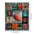 thumbnail image 1 of Affordablo Sherpa Fleece Throw Blanket Reversible Plush Sports Blankets Flannel Decorative Blankets Air Conditioning Blankets Throw Blankets Warm Plush Throw Blankets for Couch, Sofa, Bed, 1 of 3