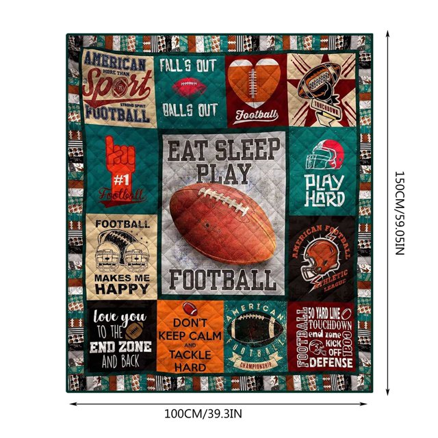 Affordablo Sherpa Fleece Throw Blanket Reversible Plush Sports Blankets Flannel Decorative Blankets Air Conditioning Blankets Throw Blankets Warm Plush Throw Blankets for Couch, Sofa, Bed