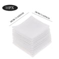 thumbnail image 3 of Product Category Towel 2 - Handkerchiefs for Everyday Use White 11 x 11 Inches 10 Pack 10PCS, 3 of 7