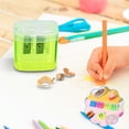 thumbnail image 3 of Transparent Pencil Sharpener School Supplies Candy Color Pencil Planer, 3 of 5