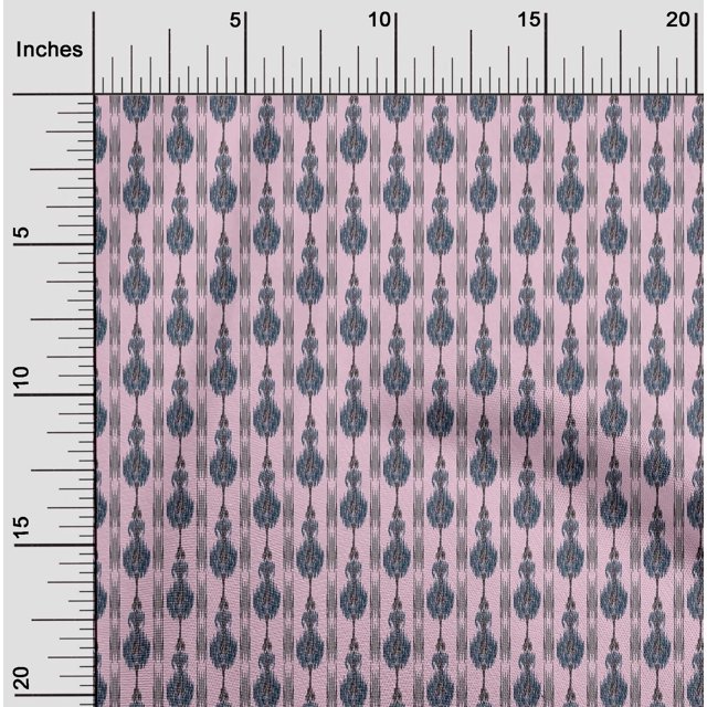 oneOone Tissu Polyester Lycra Rayé Ikat Décor Tissu Imprimé BTY 56 Pouces de Large
