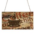 thumbnail image 2 of YAOMOBB Hanging Plaque Exquisite Front Door Sign Lanyard Design Coffee Bar Hanging Plaque with Smooth Edges 1 Piece, 2 of 6