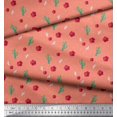 thumbnail image 2 of Soimoi Rayon Fabric Triangle,Floral & Cactus Tree Decor Fabric Printed Yard 42 Inch Wide, 2 of 3