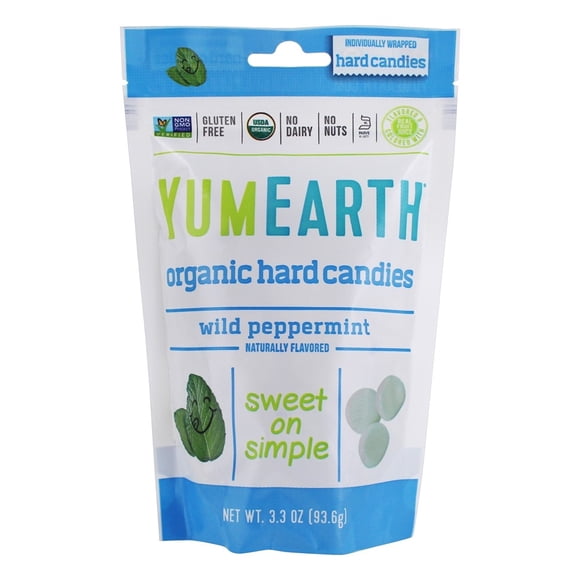 YumEarth - Organic Hard Candies Wild Peppermint - 3.3 oz.