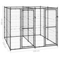 thumbnail image 4 of vidaXL Chenil Extérieur pour Chien en Acier 4,84 M2, 4 of 4