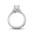 thumbnail image 2 of 3/4ct Pave Diamond Twist Engagement Ring 14K White Gold, 2 of 4