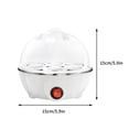 thumbnail image 3 of Clearance! Multifunctional Single Layer Egg Cooker, Compact Egg Steamer for Cooking Eggs, US Standard Electric Egg Cooker for Soft and Hard Boiled Eggs, 3 of 4
