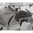 thumbnail image 5 of oneOone Georgette Viscose Light Gray Fabric Flamingo Craft Projects Decor Fabric Printed By The Yard 42 Inch Wide, 5 of 5
