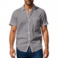 thumbnail image 3 of Maplenight T-Shirts en Coton pour Hommes à Col Rond, Chemises d'Été Décontractées à Manches Courtes, T-Shirts Légers, 3 of 8